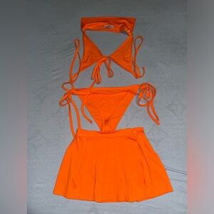 Never worn, 3 pc swimsuit
